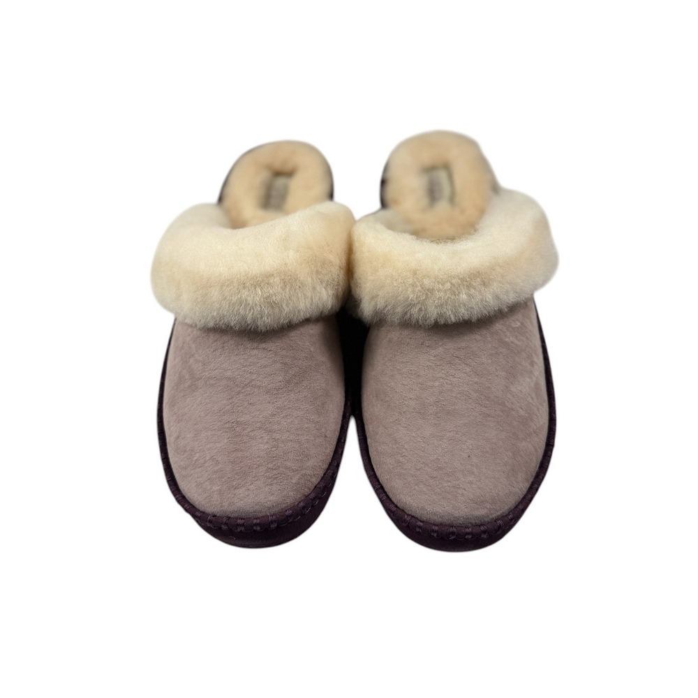 UGG Aira Dusty Rose Suede Sheepskin Slippers 1007728 Women 10 US Dusk NEW